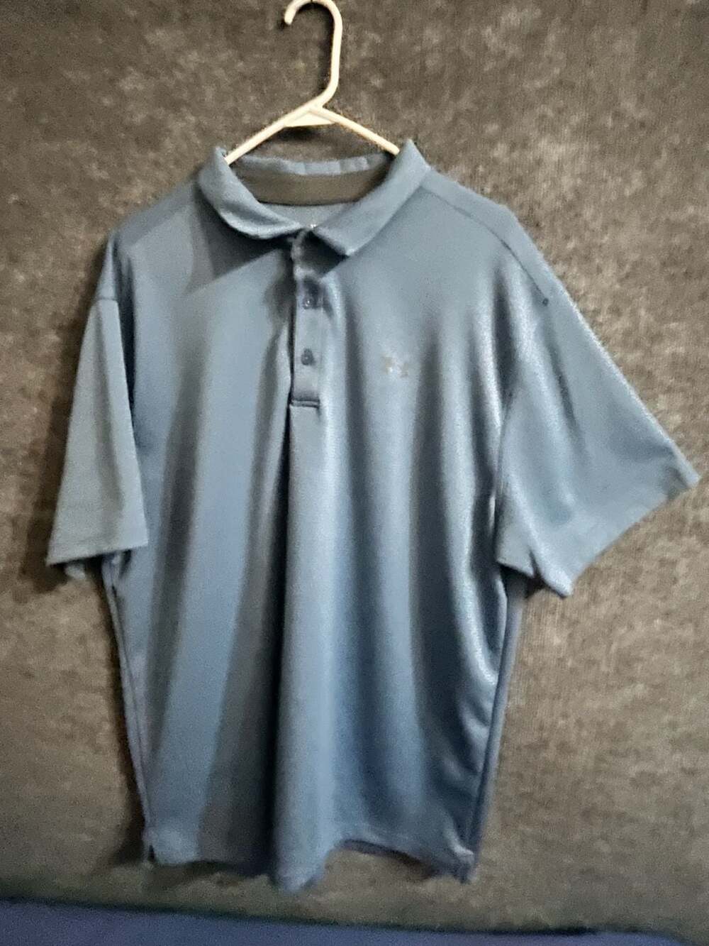 Under Armour Polo Shirt Mens Loose Fit Blue 007-22